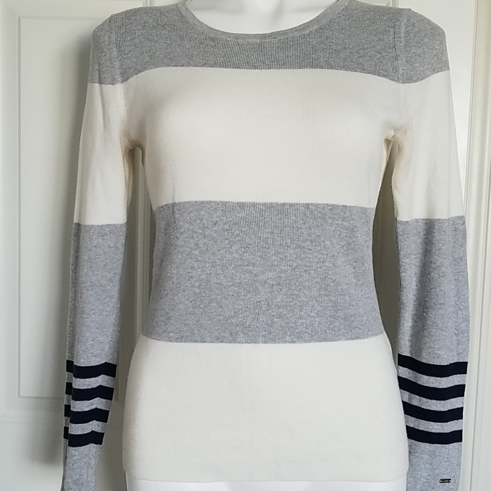 Tommy Hilfiger Pima Cotton Striped Sweater